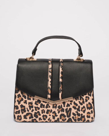 Leopard Jennifer Top Handle Tote Bag