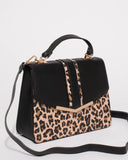 Leopard Jennifer Top Handle Tote Bag