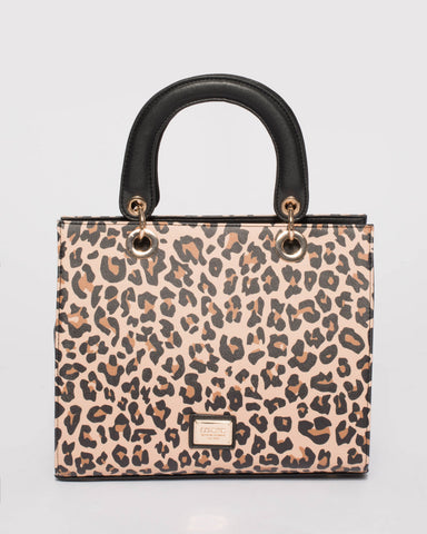 Leopard Ella Medium Tote Bag