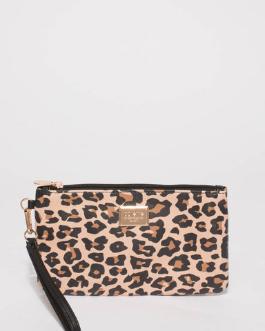 Leopard Brook Wristlet Purse