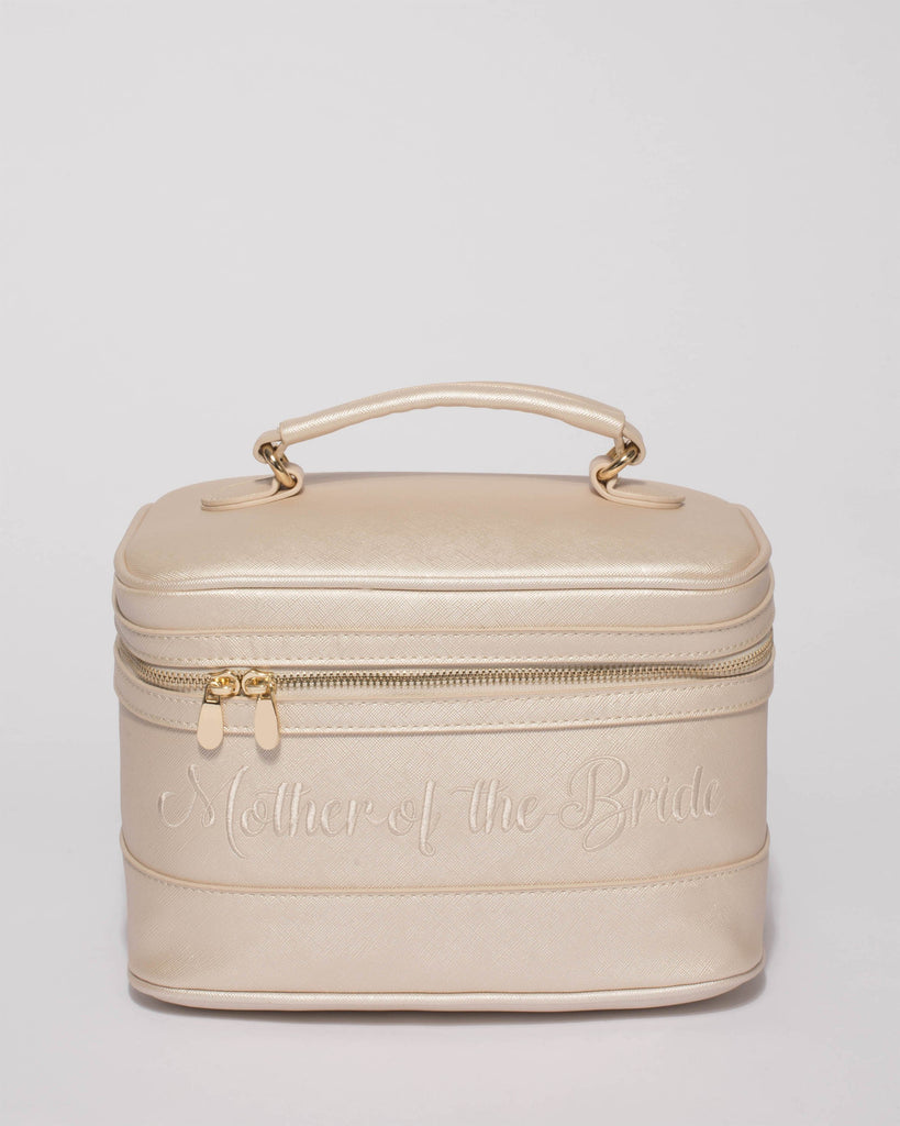 Ivory Mother Of The Bride Cosmetic Case