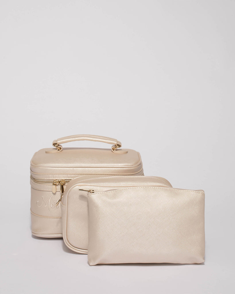 Ivory Mother Of The Bride Cosmetic Case