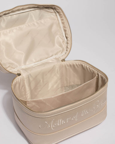 Ivory Mother Of The Bride Cosmetic Case