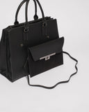 Black Emily 2-In-2 Office Tote Bag