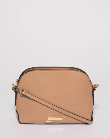 Caramel Bonnie Saddle Crossbody Bag