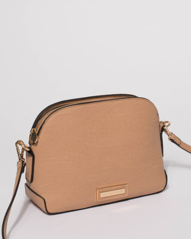 Caramel Bonnie Saddle Crossbody Bag