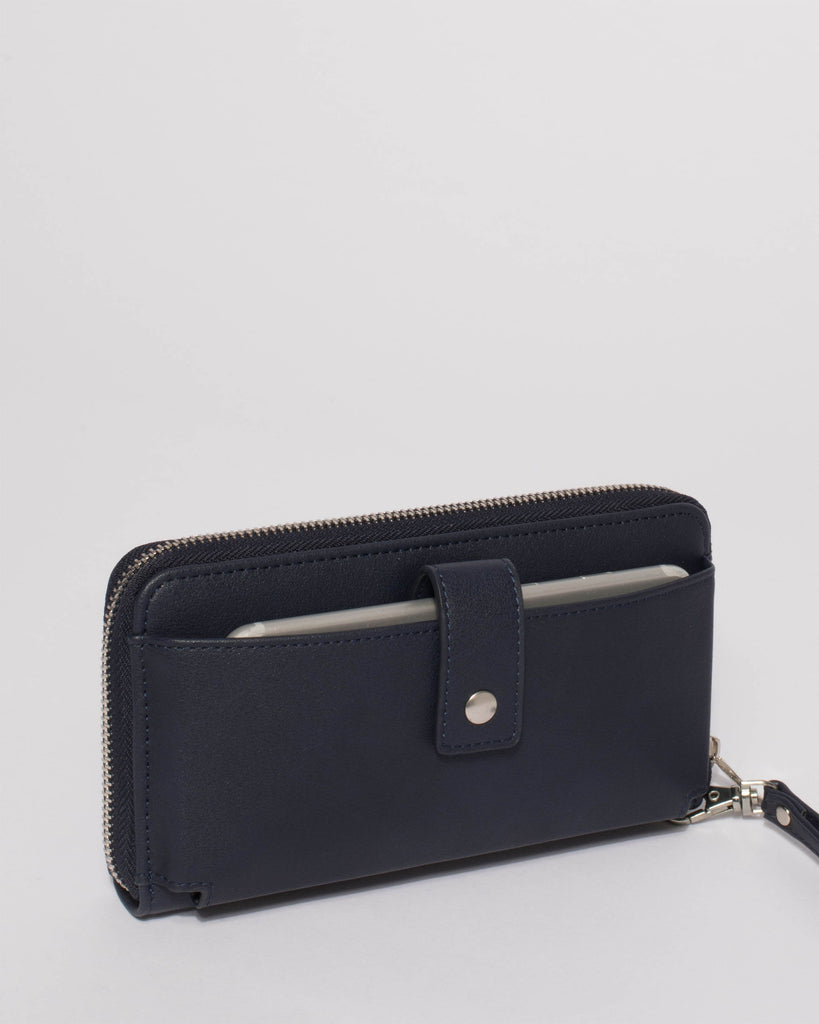 Navy Sofia Mobile Wallet