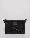 Black Peta Design Crossbody Bag
