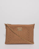 Caramel Peta Design Crossbody Bag