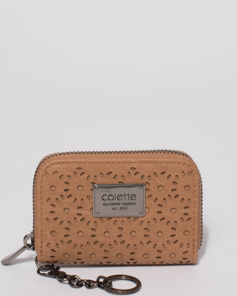 Caramel Mini Design Keyring Purse