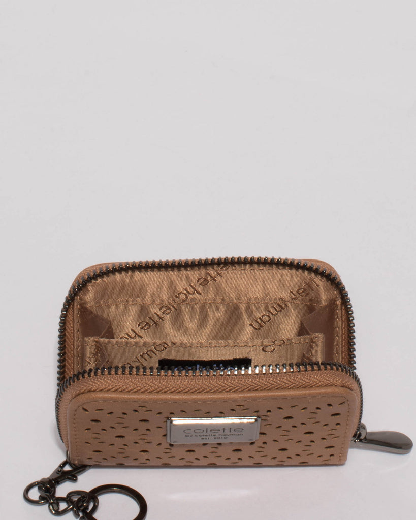 Caramel Mini Design Keyring Purse