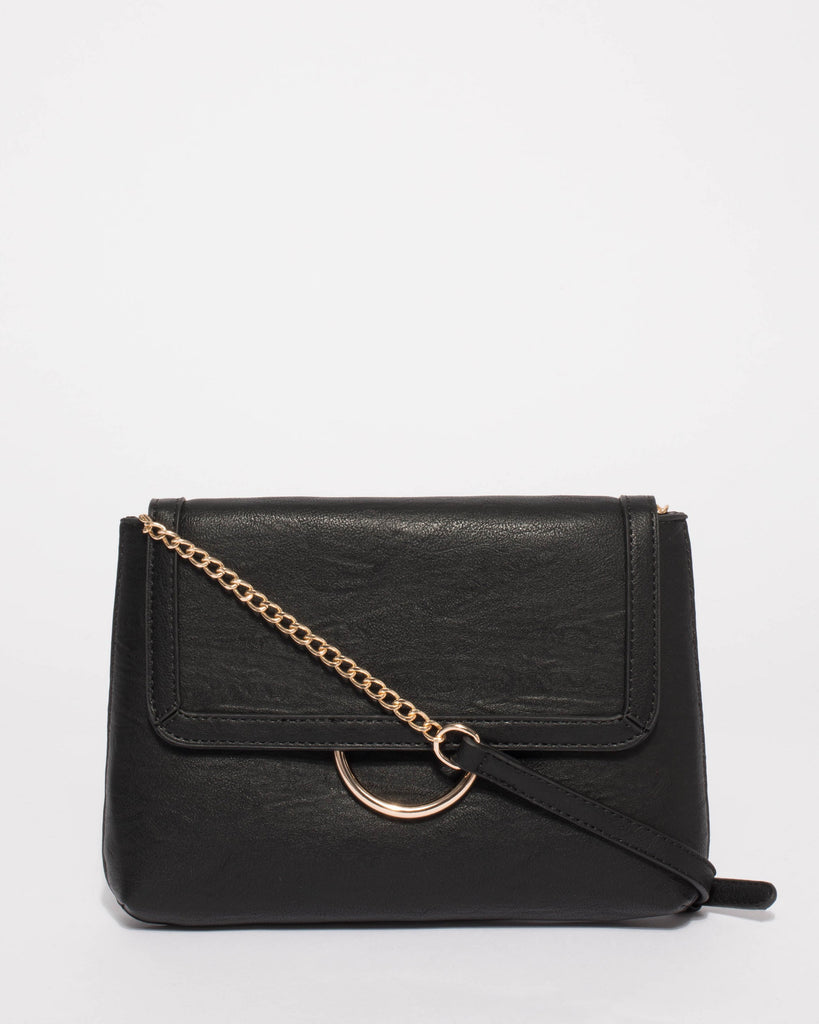 Black Bruna Crossbody Bag