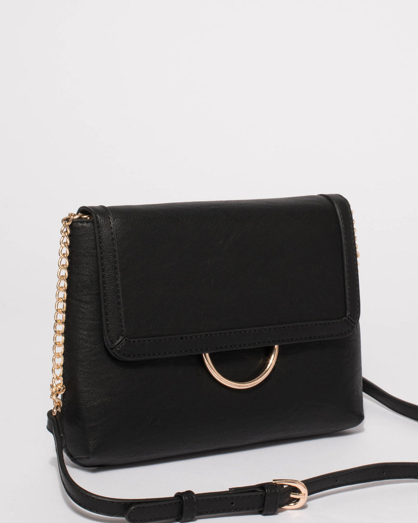 Black Bruna Crossbody Bag