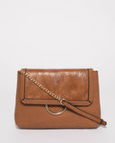 Tan Bruna Crossbody Bag
