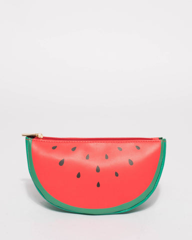 Red And Green Watermelon Cosmetic Case