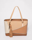 Caramel Angelina Panel Tote Bag