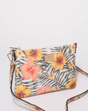 Multi Colour Peta Pu Strap Crossbody Bag