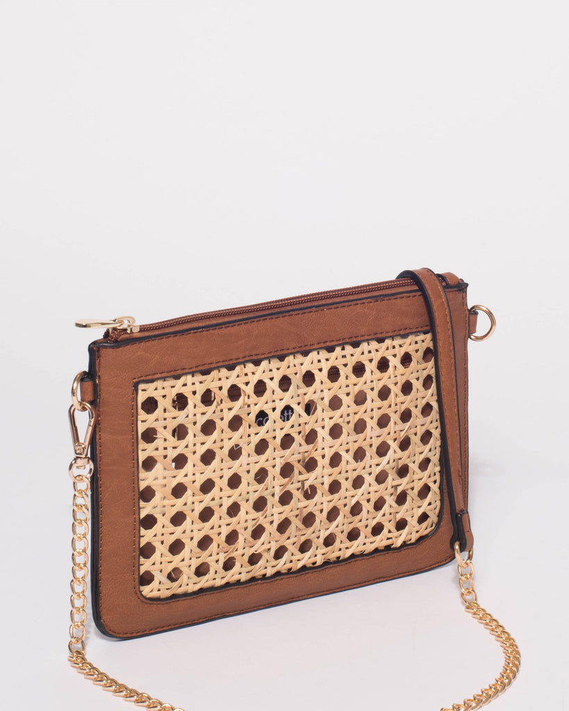 Tan Lyla Peta Crossbody Bag