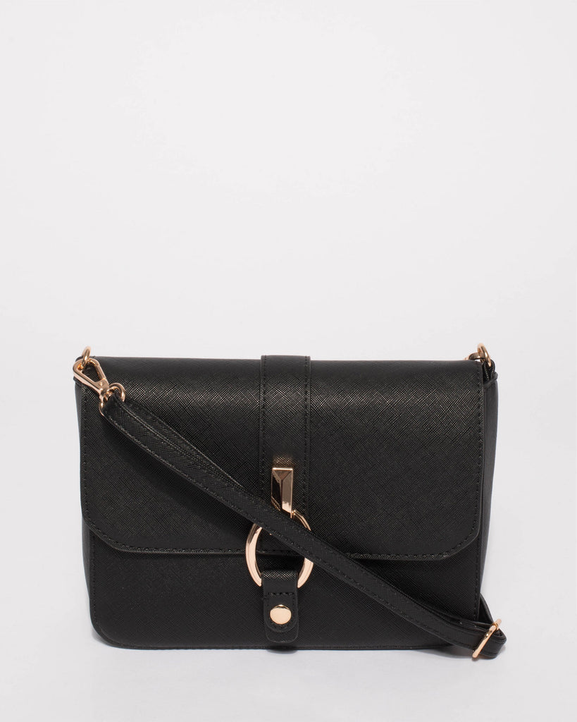 Black Elissa Crossbody Bag
