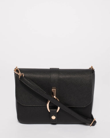 Black Elissa Crossbody Bag