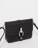 Black Elissa Crossbody Bag