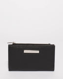 Black Selena Zip Wallet