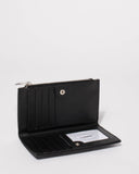 Black Selena Zip Wallet