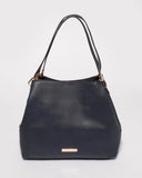 Navy Mary Slouch Tote Bag
