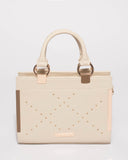 Ivory Steph Ring Stud Mini Tote Bag