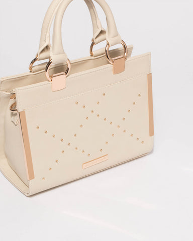 Ivory Steph Ring Stud Mini Tote Bag