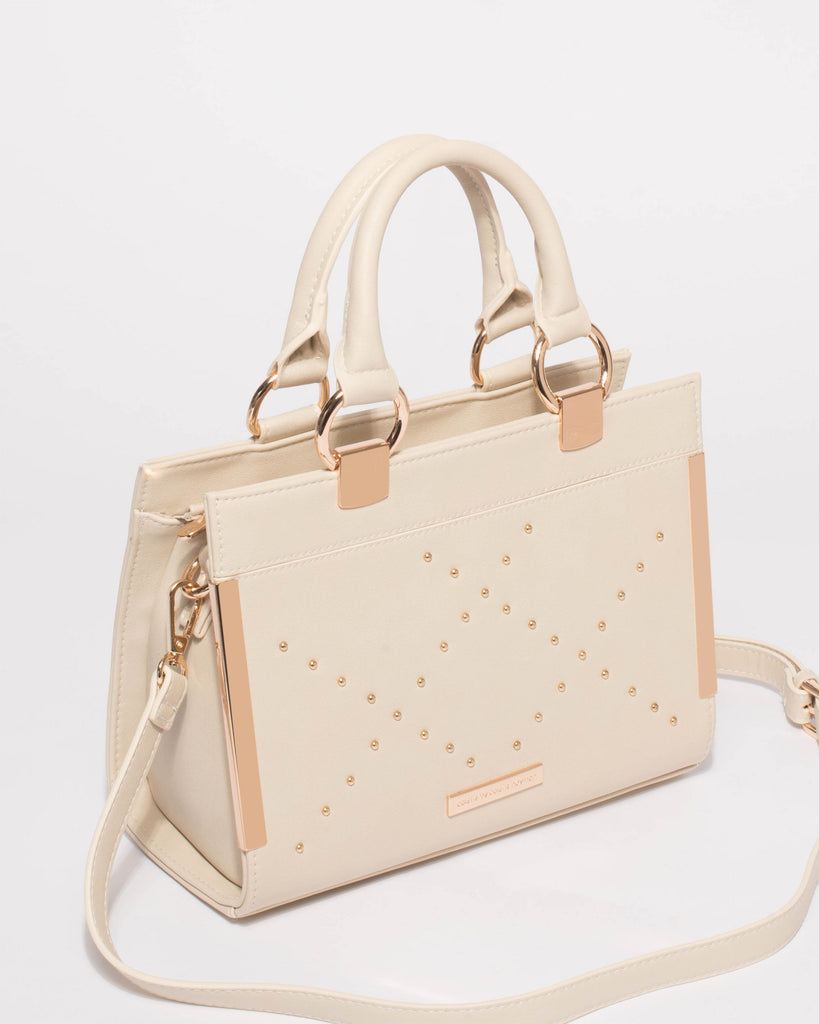 Ivory Steph Ring Stud Mini Tote Bag