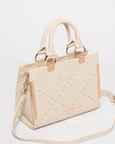 Ivory Steph Ring Stud Mini Tote Bag