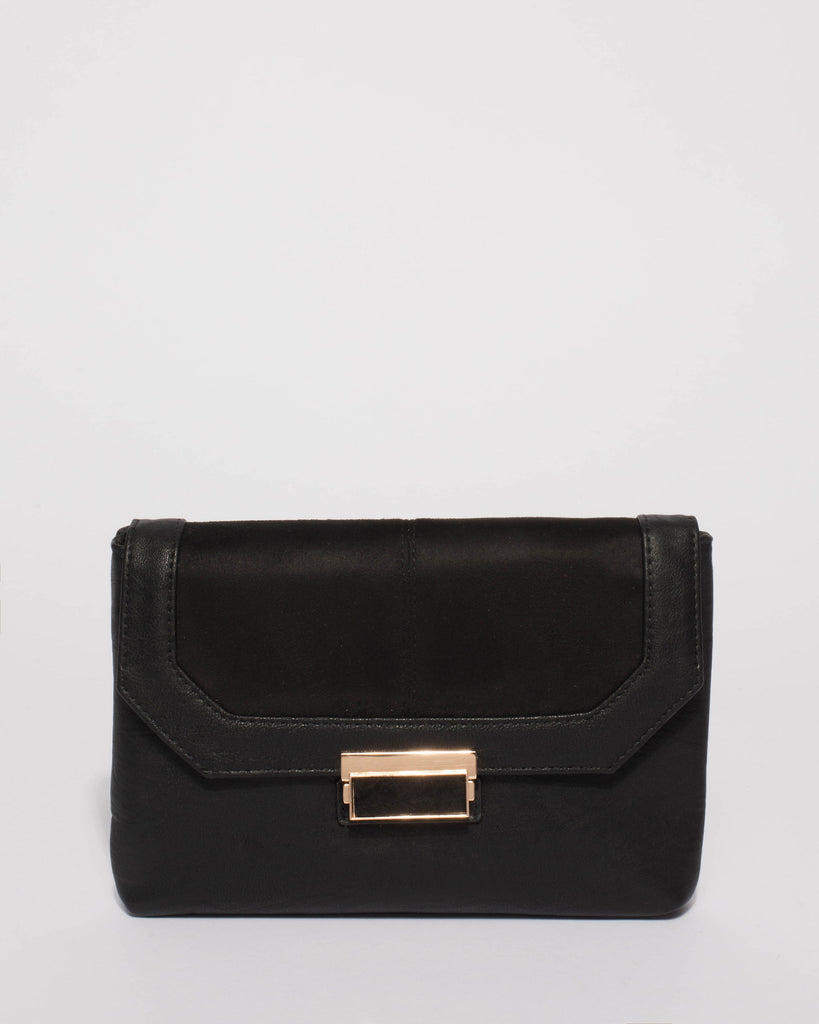 Black Ayla Evening Clutch Bag