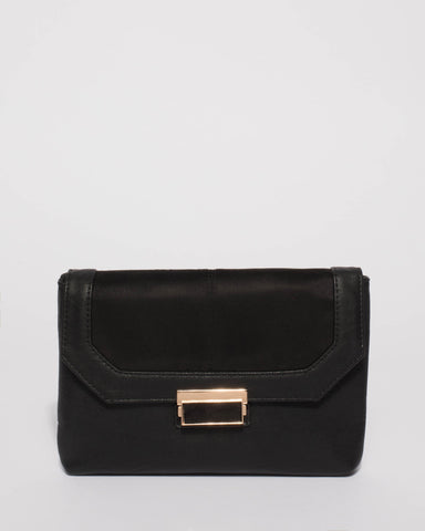 Black Ayla Evening Clutch Bag