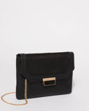 Black Ayla Evening Clutch Bag