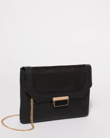Black Ayla Evening Clutch Bag