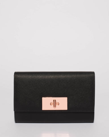 Black Tara Large Clutch Bag