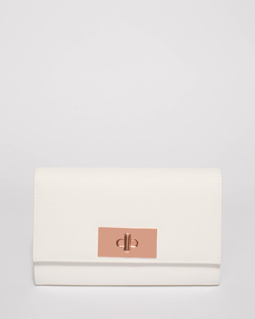 White Tara Large Clutch Bag
