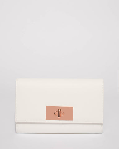 White Tara Large Clutch Bag