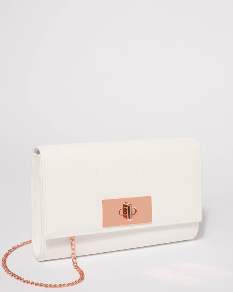 White Tara Large Clutch Bag