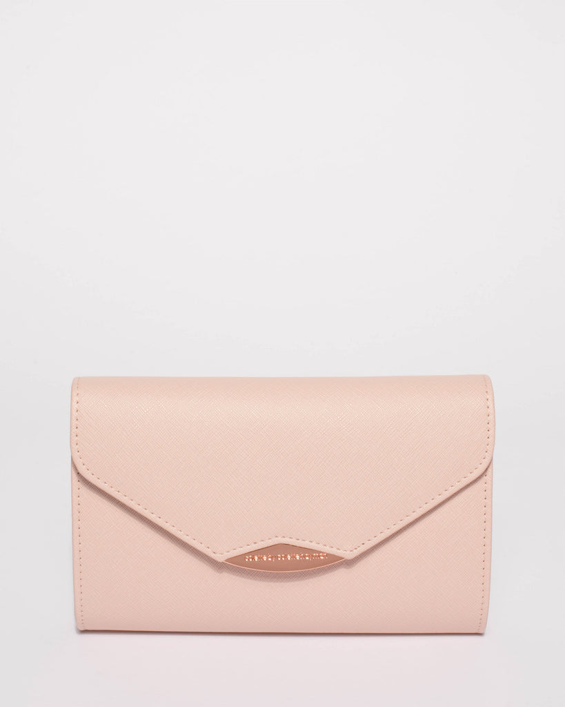 Pink Elle Evening Clutch Bag