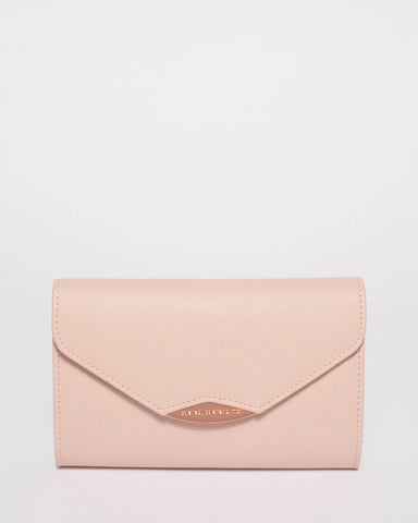 Pink Elle Evening Clutch Bag