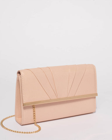 Pink Harriet Evening Clutch Bag