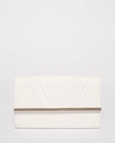 White Harriet Evening Clutch Bag