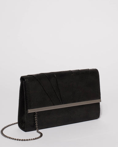 Black Harriet Evening Clutch Bag