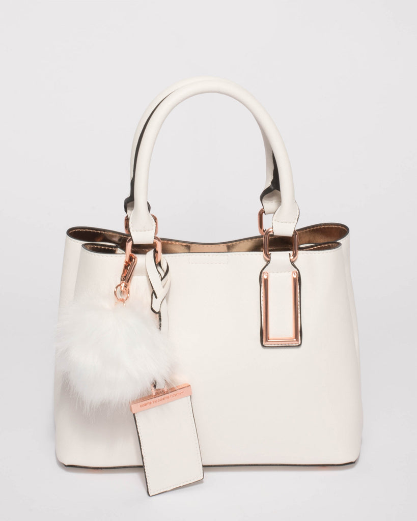 White Lillian Strap Mini Bag