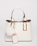 White Lillian Strap Mini Bag