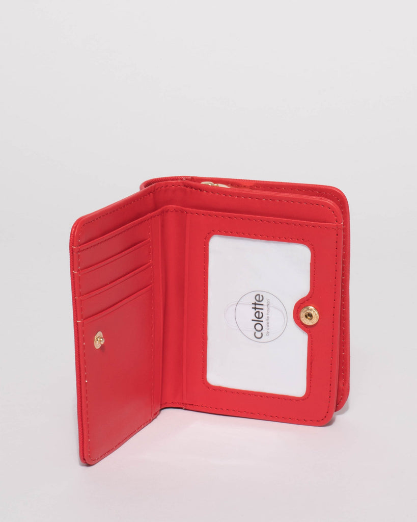 Red Mikaela Small Wallet
