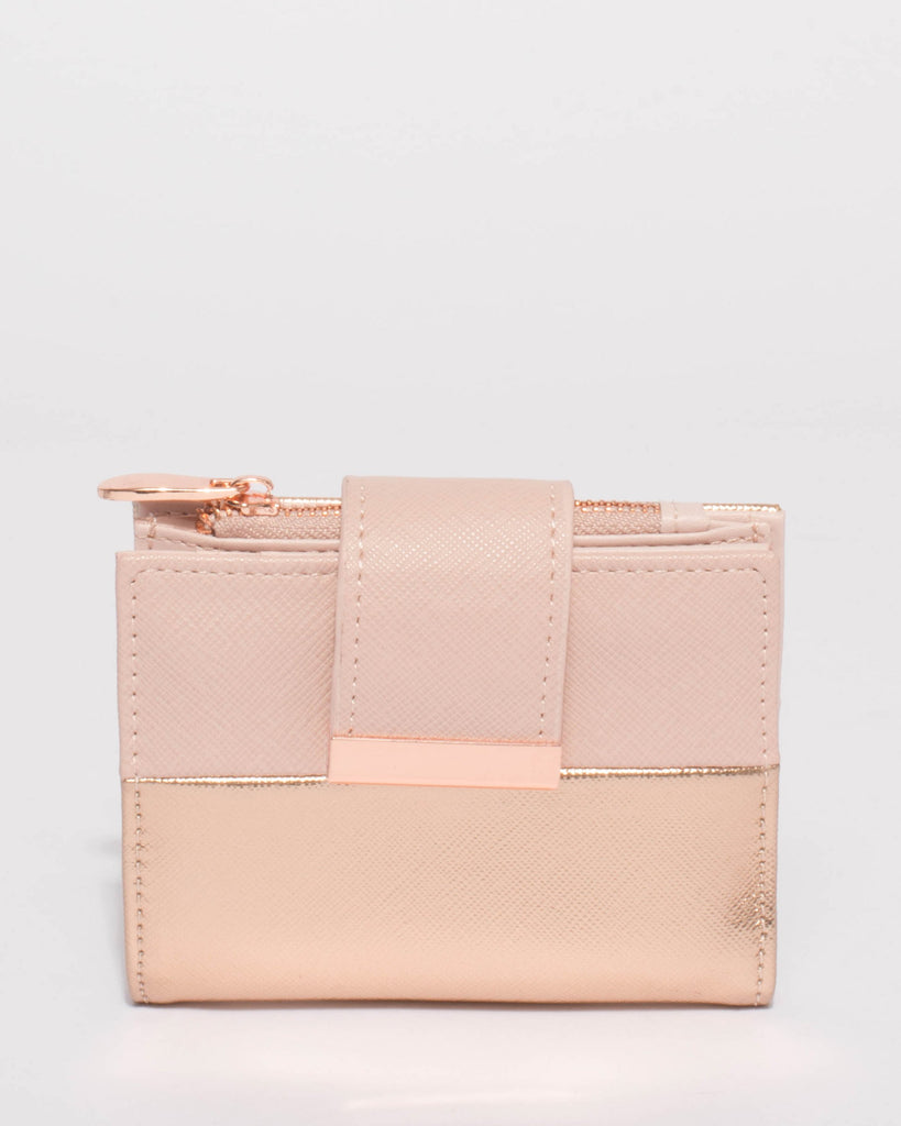 Pink And Rose Gold Julia Small Wallet
