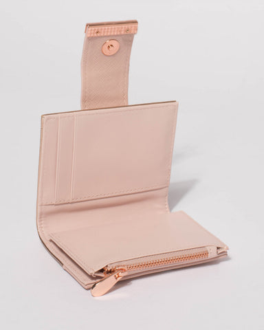 Pink And Rose Gold Julia Small Wallet